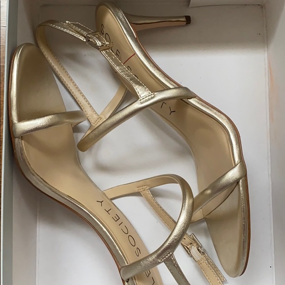 Women’s sole society Alveene Gold Heels NIB - Picture 2 of 6